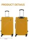 Parajohn ABS Hardside Spinner Check In Medium Luggage Trolley 24 Inch