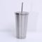 عام-500ml 304 غير القابل للصدأ كأس الصلب الساخن الباردة الشراب فراغ معزول قارورة سترو غطاء مجموعة البن القدح المحمولة البهلوان السفر