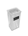 AKC Square Top Ashtray Bin Metallic Silver 30L