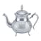 Shallow Flower Engraved Moroccan Tea Pot Silver 700ml