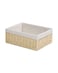 Homesmiths Large Storage Basket Natural with Liner 36 x 27 x 13 cm