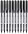 Generic Uni-Ball Eye Micro Ub-150 Gel Ink Pen, 0.5 mm, 10 Pcs, Uni Mitsubishi Pencil (Black)