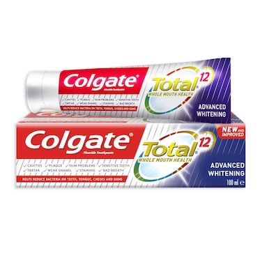 Colgate Total 12 Hour Protection Advanced Whitening Toothpaste 75ml