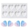 Generic 8 Grid Diamond Heart Silicone Chocolate Mold Silicone Baking Pan Mold For Diy Mousse Dessert 3D Diamond Love Heart Shaped Mould For C&amp;Y Fondant Cup Cheese Jelly Christmas Gift