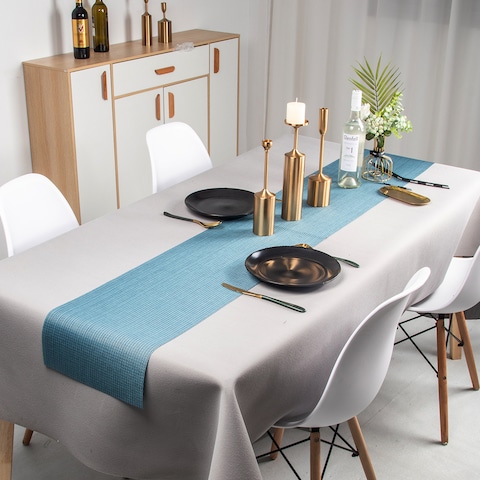 Table Runner Mat With Heat And Stain Resistant Cloth for Dining Wedding Party Weekend Picnic Table Runner Size (180&times;30CM)