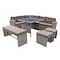 MyChoice Hanoi Corner Sofa Set With Cushions Grey