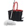 Royalford Turbo Spin Easy Mop, 100% Microfiber Mop Head, Rf10105, 360 Degree Rotation, Easy Cleaning, Durable Design, Adjustable Height, Faster Dehydration