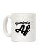 muGGyz Printed Ceramic Mug White