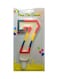 Party Time Unscented Birthday Candle Number 7