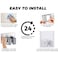Zalcoon 8 Pcs Mop Broom Holder Wall Mount - Mop Holder Self Adhesive Broom Hanger Stainless Steel For Home Garage Garden Laundry Room Storage, Kitchen Tools Organizer (With Hook)