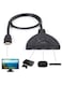 Generic - HDMI Splitter Pigtail Adapter With 3 Port Black