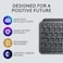 Logitech MX Keys Mini Minimalist Wireless Illuminated Keyboard, Compact, Bluetooth, Backlit, USB-C, Arabic Keyboard - Graphite