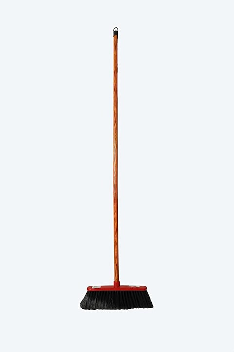 Moonlight Broom Soft Black leaves with Metal Stick