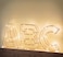Golden Letter A Glowing with LED Lights 25cm