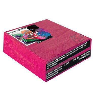 FUN NAPKINS2PLY 33X33CM 50P FUCHSIA