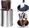 XXL Universal Knife Holder, 304 Stainless Steel Knife Block Without Knives, Detachable for Easy Cleaning, Rust Proof