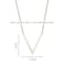 Aiwanto Silver V Shape Necklace