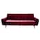 In House Montella 2 In 1 Sofabed Velvet Upholstered - Burgundy