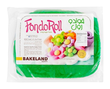 فوندو رول عجينة سكر - 500 جرام - أخضر فاتح