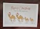 Packs of 10 Antler Camel family Christmas cards