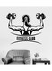 Spoil Your Wall Fitness Club Wall Sticker Black 100x70cm