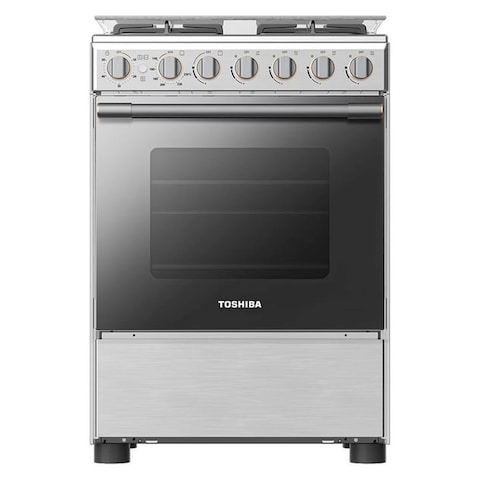 Toshiba 4 Burner Gas Cooker RB2-60G4GE Steel 60x60cm