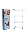 Three Layer Cloth Dryer Rack Blue/White L