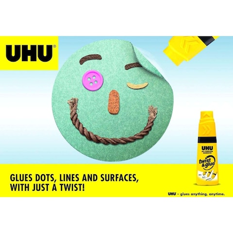 UHU Twist and Glue Multi-Purpose Adhesive White 35ml 2 PCS