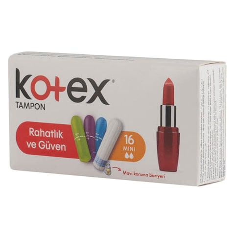 Kotex Mini Tampons 16 Pieces