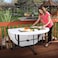 Lifetime 60 Inch, Round Commercial, Fold-in-Half Table,10 Year Limited warranty, White Granite Colour, LFT-5402