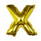 16" Gold Foil Letter X Balloon