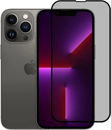 iPhone 13 pro Privacy Screen Protector Anti Spy Tempered Glass (iphone 13 pro, Black)