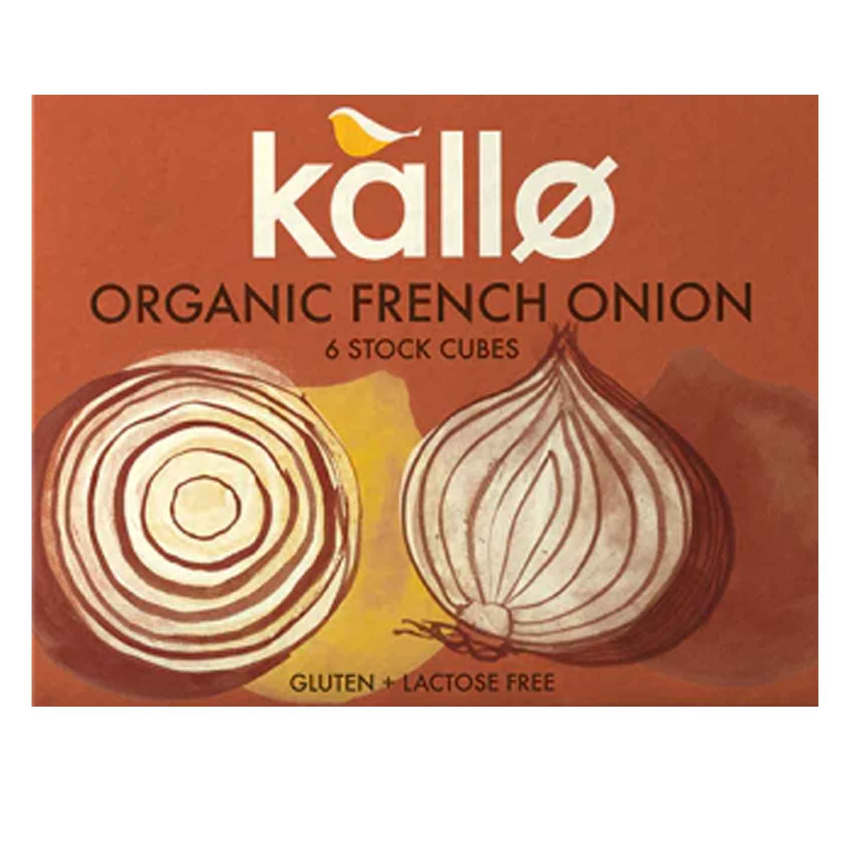Kallo Organic French Onion Stock Cubes 66GR