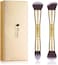 Ducare Makeup Brushes Duo End Powder Foundation Buffer And Contour Synthetic Cosmetic Tools 2Pcs