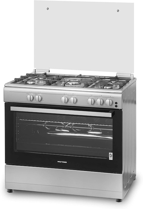 Wolf Power 90X60cm 5 Gas Cooker Stainless Steel WCR950CI