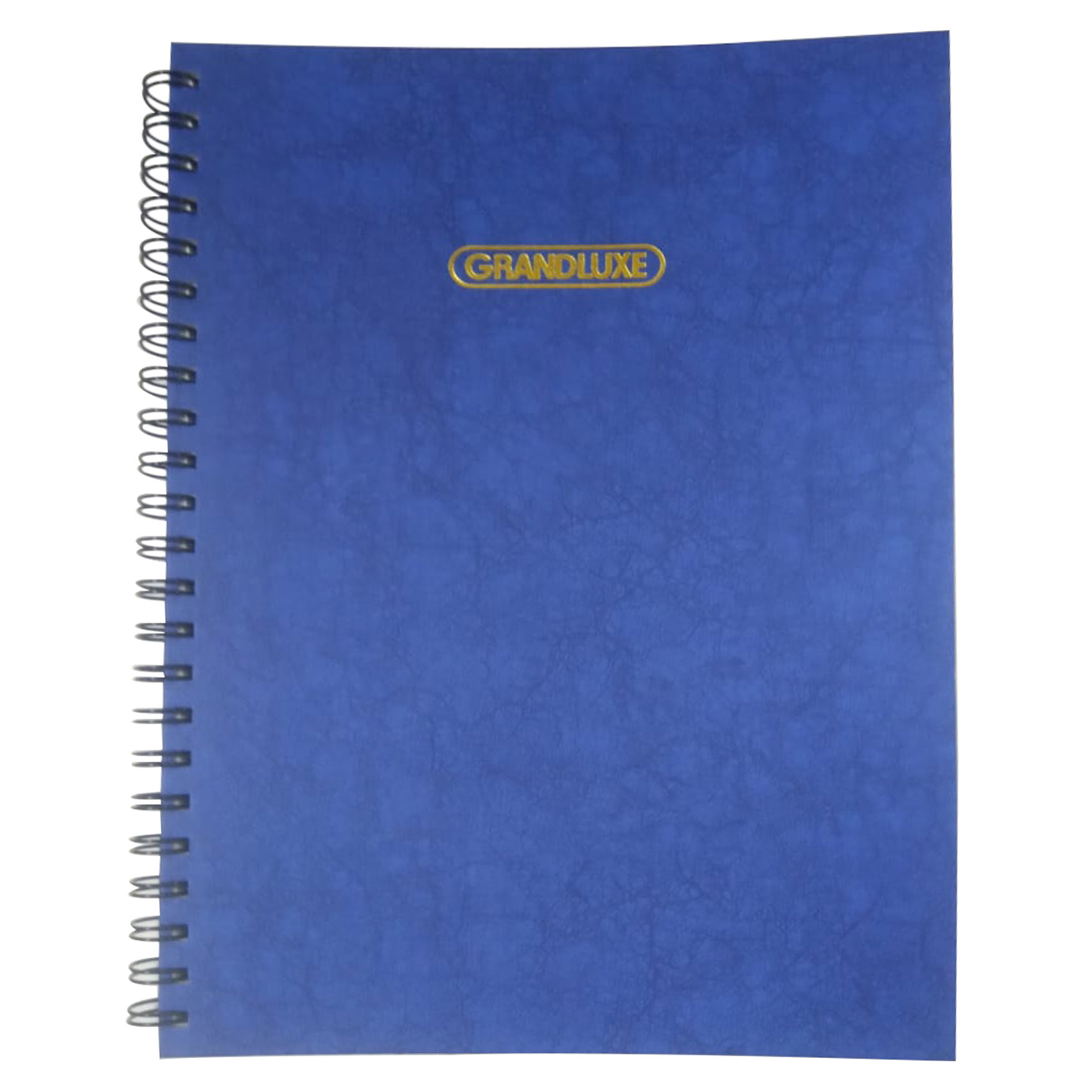 Grandluxe Twin Wire A4 Spiral Ruled Notebook Blue 2 Quire