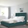 In House Berlin Velvet Bed Frame - King - 200x180 cm - Turquoise