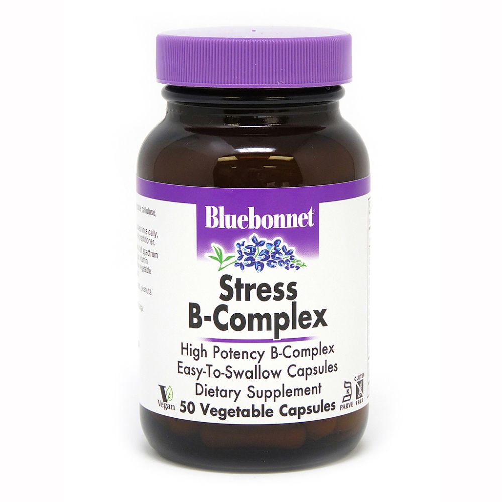 Buy Blue Bonnet Stress B-Complex 50 Vegetable Capsules Online ...