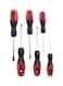 6-Piece Screwdriver Red/Black/Silver 24inch