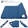 TRON Case for iPad Air 5/4 (2022/2020 5th/4th Generation 10.9-Inch) with Pencil Holder, Support 2nd Pencil Charging, Slim Tablet Cover with Soft TPU Back, Auto Wake/Sleep (Blue)