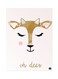 Deer Metal Plate Poster Multicolour 15x20centimeter