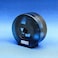 Royalford Paper Roll Dispenser- Rf10731 Abs Wall Mounted Round Tissue Holder Key Lock Mechanism Space Saving Design Plastic Dispenser Black And Blue