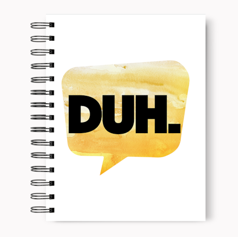 A4  Spiral Notebook Hello Hard Cover Notebook with Premium High Quality Paper