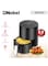 Multifunctional Air Fryer With 6 Preset Programs, Overheat Prevention, Digital Touch With 1-60 Min Timer 2.5 L 1200 W NAF350 Black