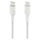 Belkin BoostCharge Braided USB-C to USB-C Fast Charger Cable, White, 1m