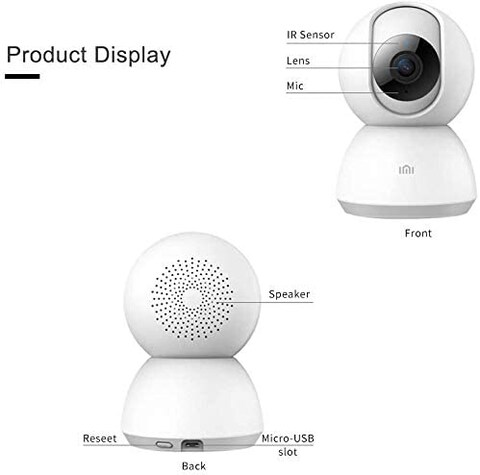 Xiaomi Mi Home Security Camera 360&deg; - White