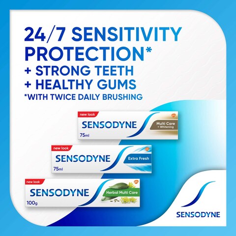 Sensodyne Herbal Toothpaste For Sensitive Teeth Herbal Multi Care With Extracts Of Eucalyptus 100g