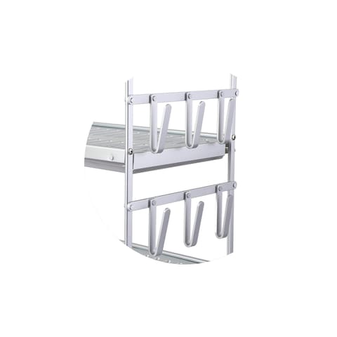 Life Smile Aluminium Dish Rack with Anti-Slip Rubber Fleet Designed to Maximize the Kitchen Storage