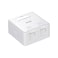 D-link 2 Port Keystone/Surface Mount Boxs with shutter and ID plate &amp; 2 CAT6 Keystone 180 degree