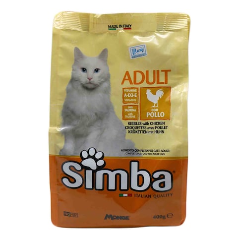Monge Simba Croquettes With Chicken Cat Food 400g